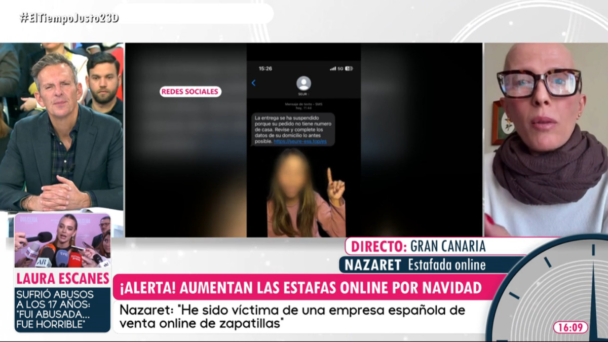 Joaquín Prat habla con la afectada de una estafa online en 'El tiempo justo'