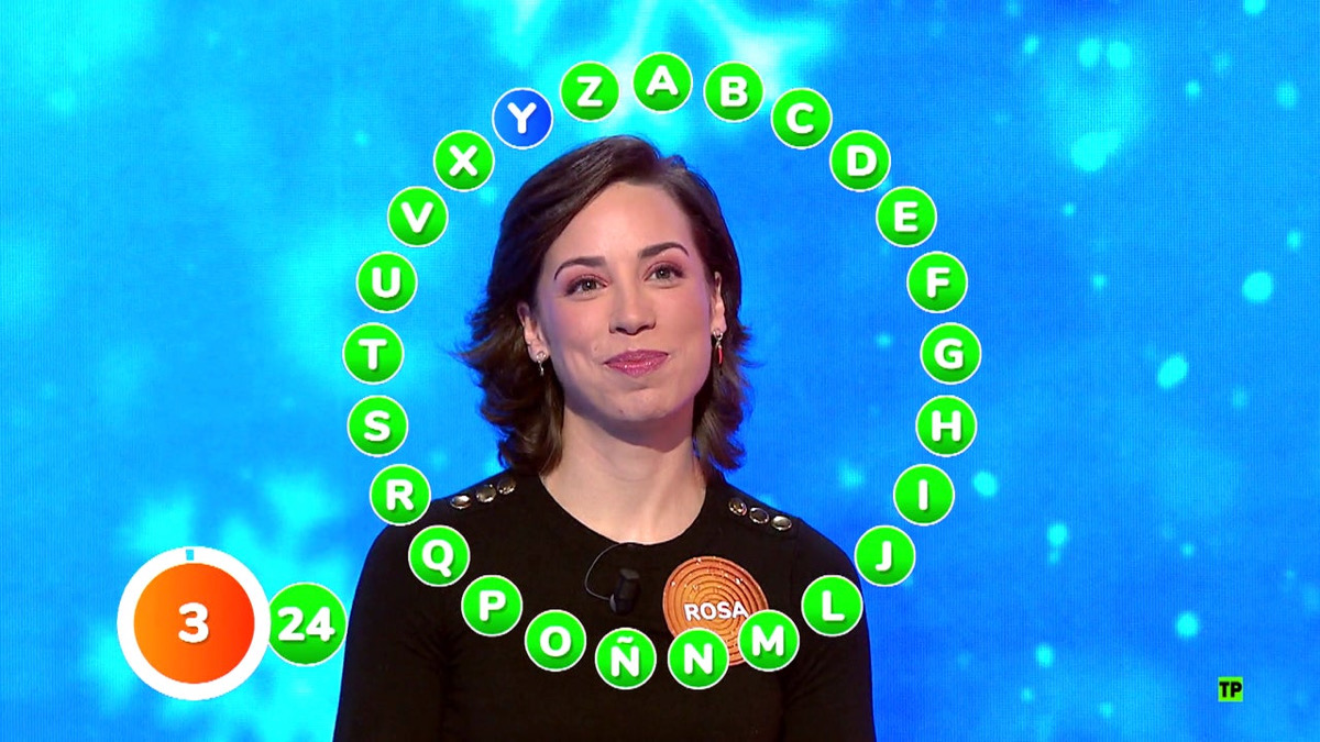 Rosa en 'Pasapalabra'