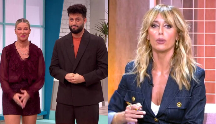 Anne Igartiburu y Javier de Hoyos y Emma García