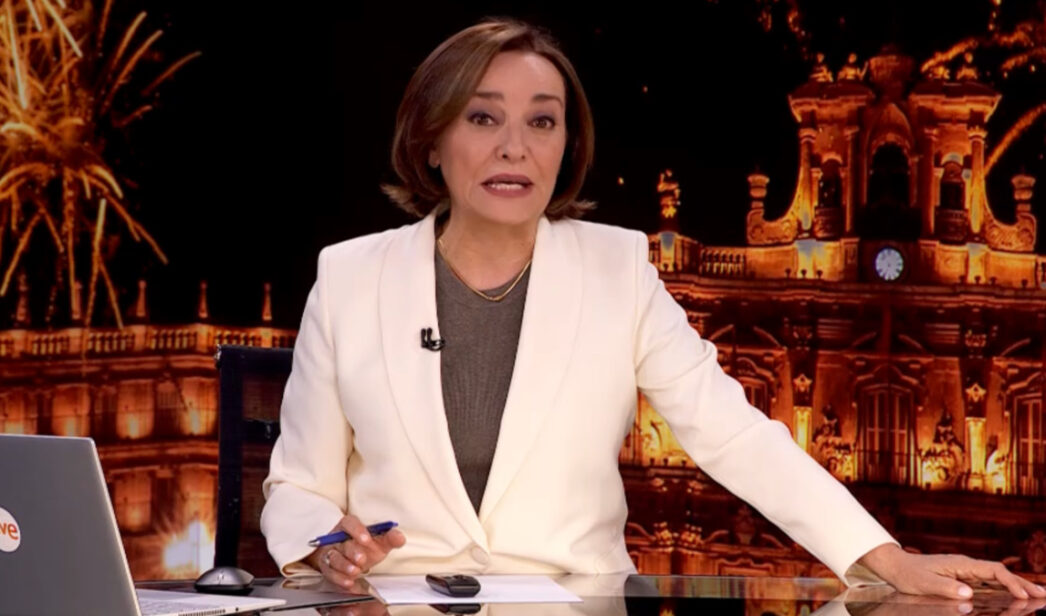 Pepa Bueno en el 'Telediario 2'