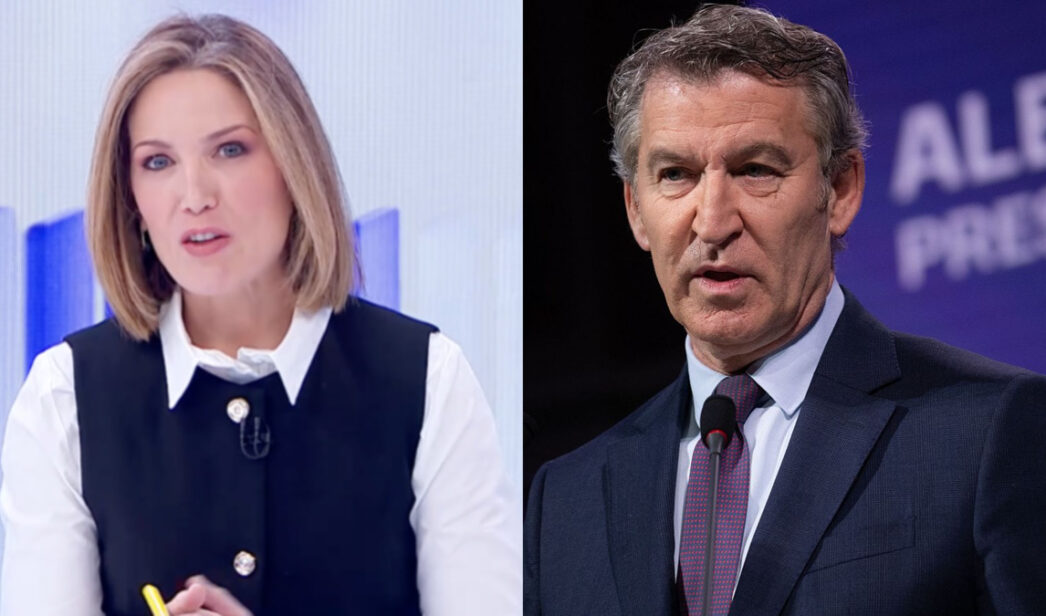 Silvia Intxaurrondo y Alberto Núñez Feijóo