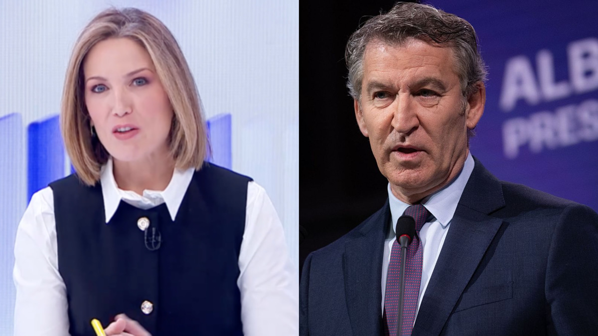 Silvia Intxaurrondo y Alberto Núñez Feijóo