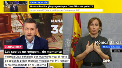 Javier Ruiz y Mónica García en 'Mañaneros 360'