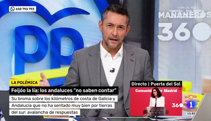 Javier Ruiz en 'Mañaneros 360' este miércoles