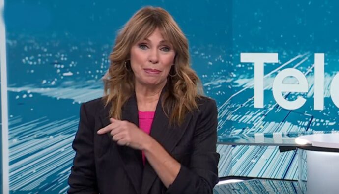 Alejandra Herranz en el 'Telediario 1'.