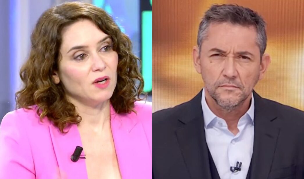 Isabel Díaz Ayuso y Javier Ruiz.