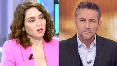 Isabel Díaz Ayuso y Javier Ruiz.