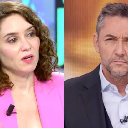 El gobierno de Ayuso emprende acciones legales contra el programa de Javier Ruiz por este rótulo visto en TVE