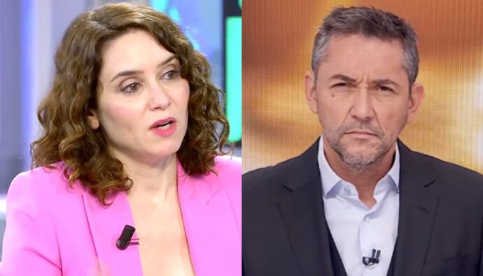 Isabel Díaz Ayuso y Javier Ruiz.