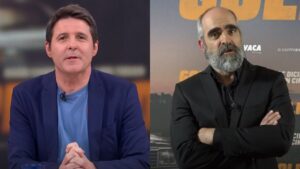 Jesús Cintora y Luis Tosar en 'Malas lenguas'.