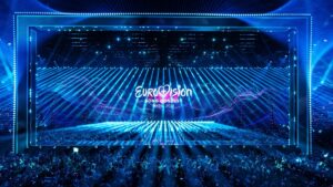 Imagen del plató de Eurovisión 2025.