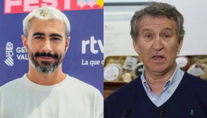 Rayden y Alberto Núñez Feijóo.