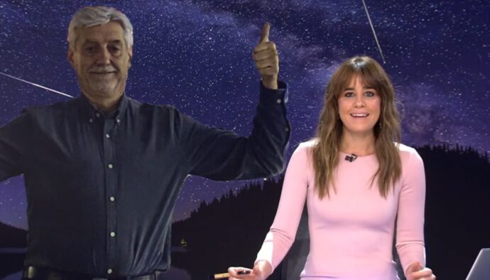 La despedida de Isabel Jiménez a Carlos de Francisco en 'Informativos Telecinco'.