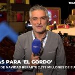 Una caída en pleno 'Informativos Telecinco'.