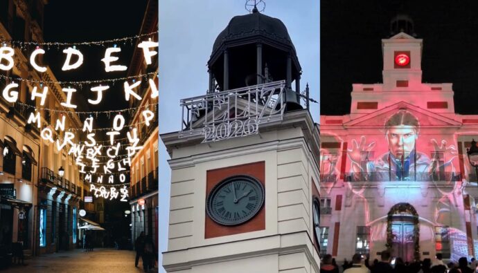 Luces de 'Stranger Things' en Madrid.