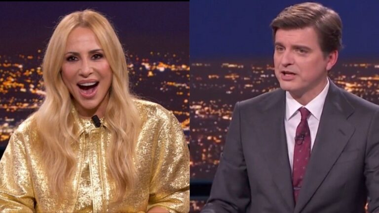 La reacción de Marta Sánchez cuando Marc Giró la llama 'sanchista'.