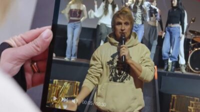 Nacho Cano en la promo de Campanadas.