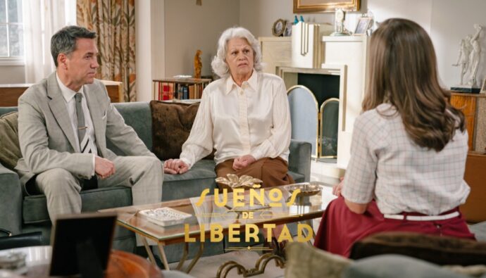 Gabriel, Delia y Begoña en 'Sueños de libertad'.