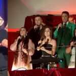 Tinet Rubira y los concursantes de 'Aria' en 'La revuelta'.