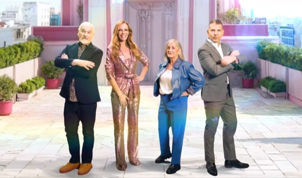 Paula Vázquez y el jurado de 'Top chef: dulces y famosos'.
