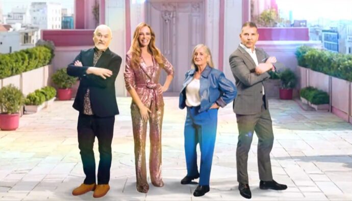 Paula Vázquez y el jurado de 'Top chef: dulces y famosos'.