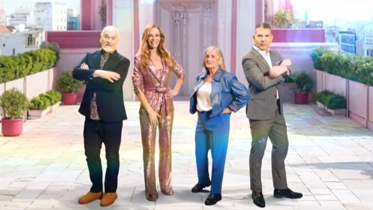 Paula Vázquez y el jurado de 'Top chef: dulces y famosos'.