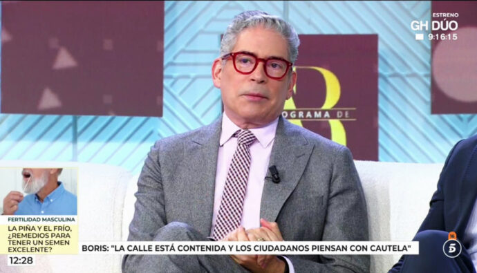 Boris Izaguirre en 'El programa de Ana Rosa'