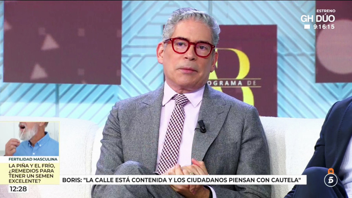 Boris Izaguirre en 'El programa de Ana Rosa'
