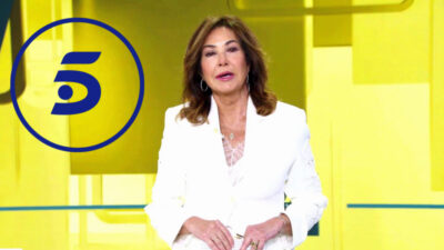 Ana Rosa Quintana y logo de Telecinco