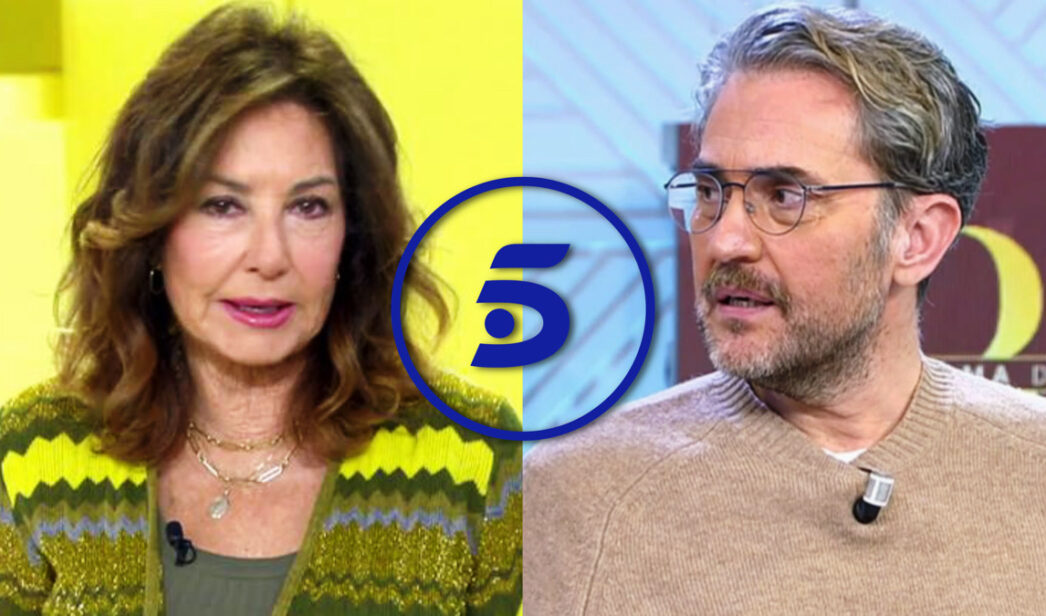 Ana Rosa Quintana, Máximo Huerta y el logo de Telecinco