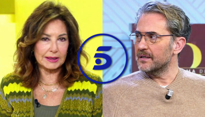 Ana Rosa Quintana, Máximo Huerta y el logo de Telecinco