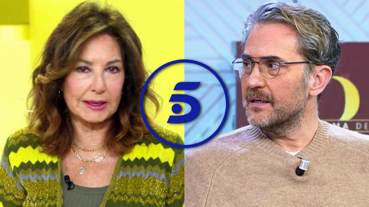 Ana Rosa Quintana, Máximo Huerta y el logo de Telecinco