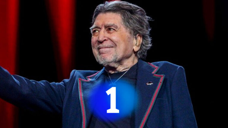 Joaquín Sabina y logo de La 1 de RTVE