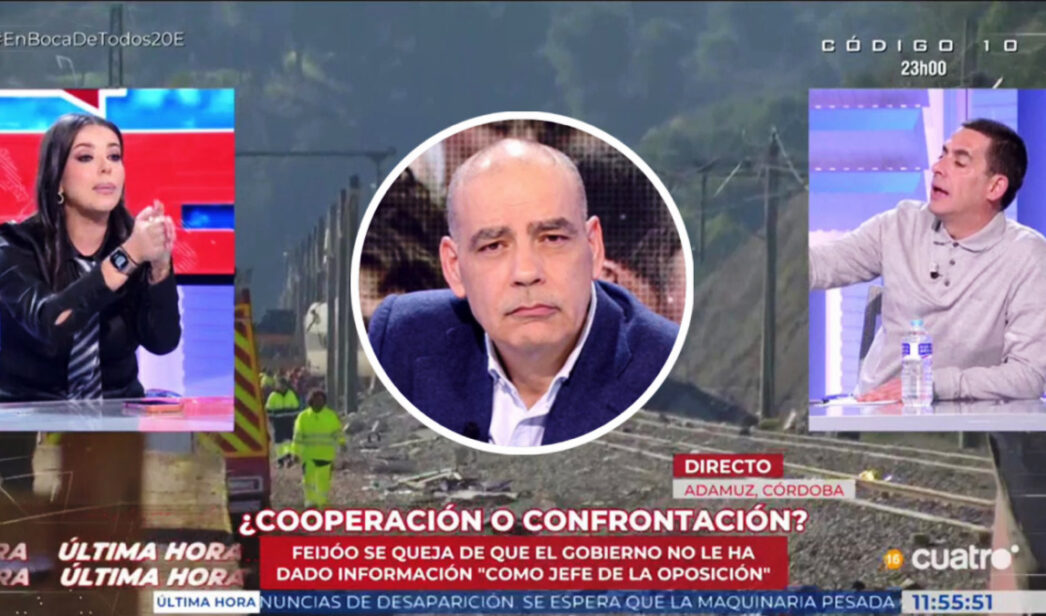 Montaje con Antonio Naranjo, Sarah Santaolalla y Nacho Abad