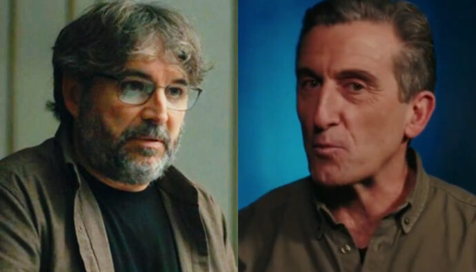 Jordi Évole y Luis Zahera, participante del resumen de TVE