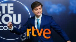 Marc Giró y logo de RTVE