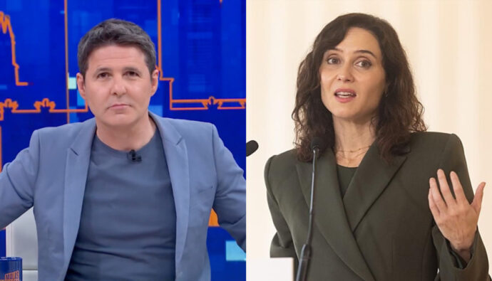 Jesús Cintora e Isabel Díaz Ayuso