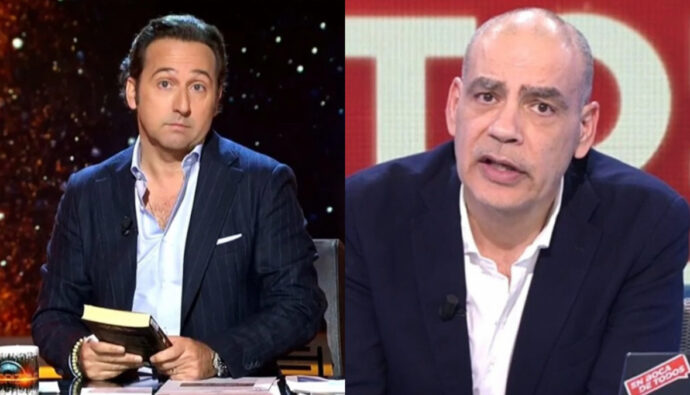 Iker Jiménez, presentador de 'Horizonte' y 'Cuarto Milenio' y Nacho Abad en 'En boca de todos'