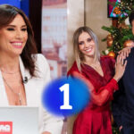 Marta Flich, Ana Prada, Javier de Hoyos y el logo de La 1