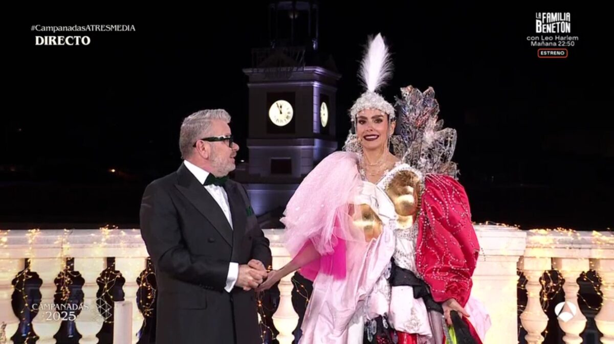 Alberto Chicote y Cristina Pedroche en las Campanadas de Atresmedia