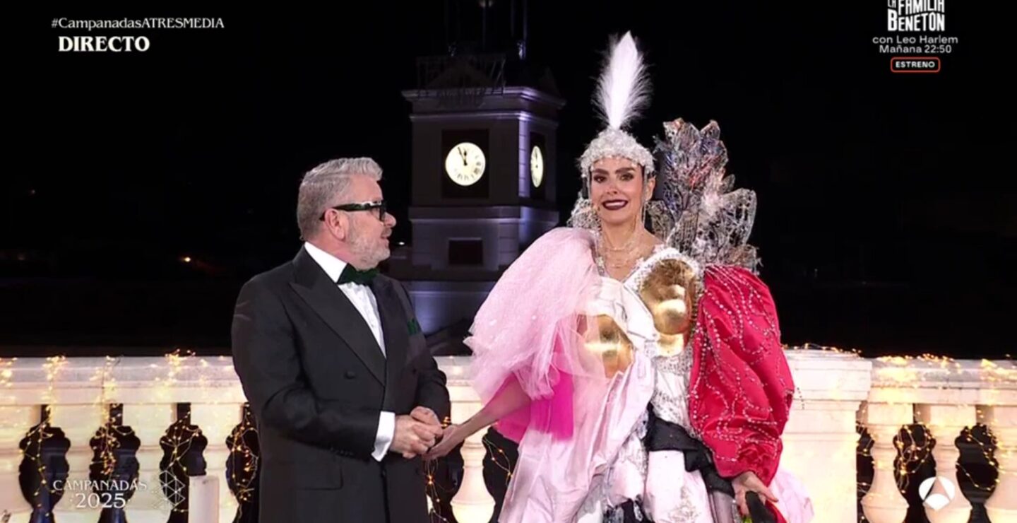 Alberto Chicote y Cristina Pedroche en las Campanadas de Atresmedia