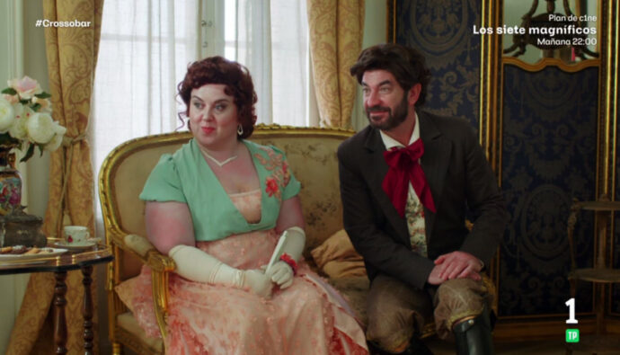 LalaChus y Arturo Valls en 'Crossobar'.