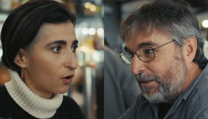 Alba Flores con Jordi Évole en 'Lo de Évole'.