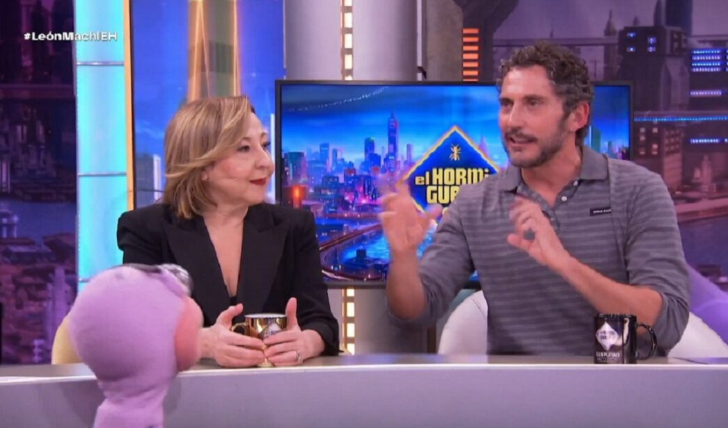 Carmen Machi y Paco León en 'El Hormiguero'.