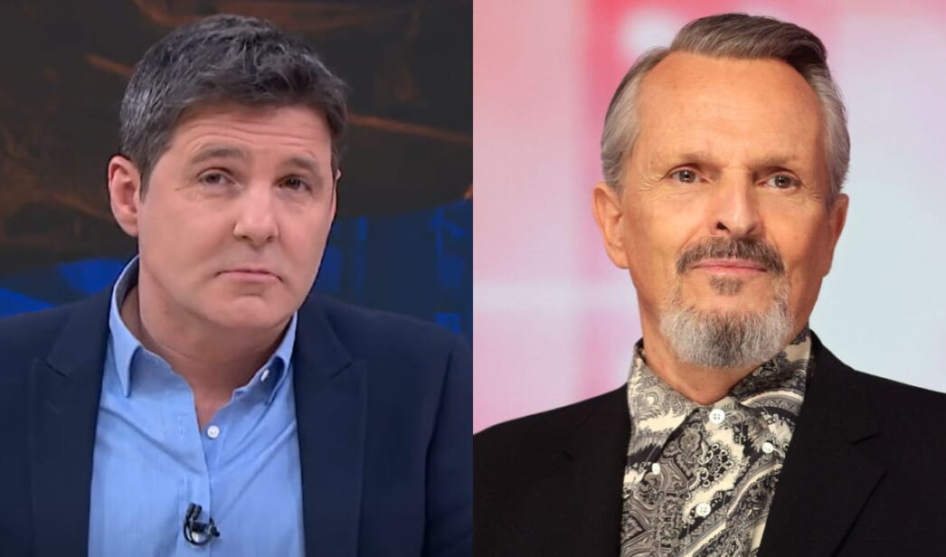 Jesús Cintora y Miguel Bosé.