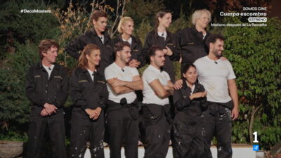 Los concursantes de 'DecoMasters' en la prueba de eliminación.
