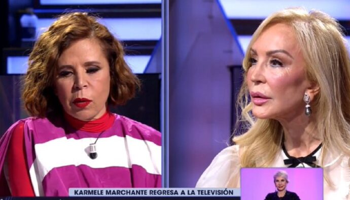 Carmen Lomana y Ágatha Ruiz de la Prada en '¡De viernes!'.