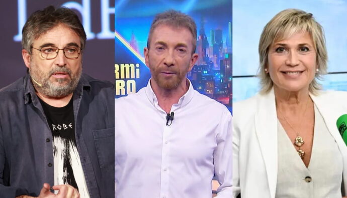 Jordi Évole, Pablo Motos y Julia Otero.