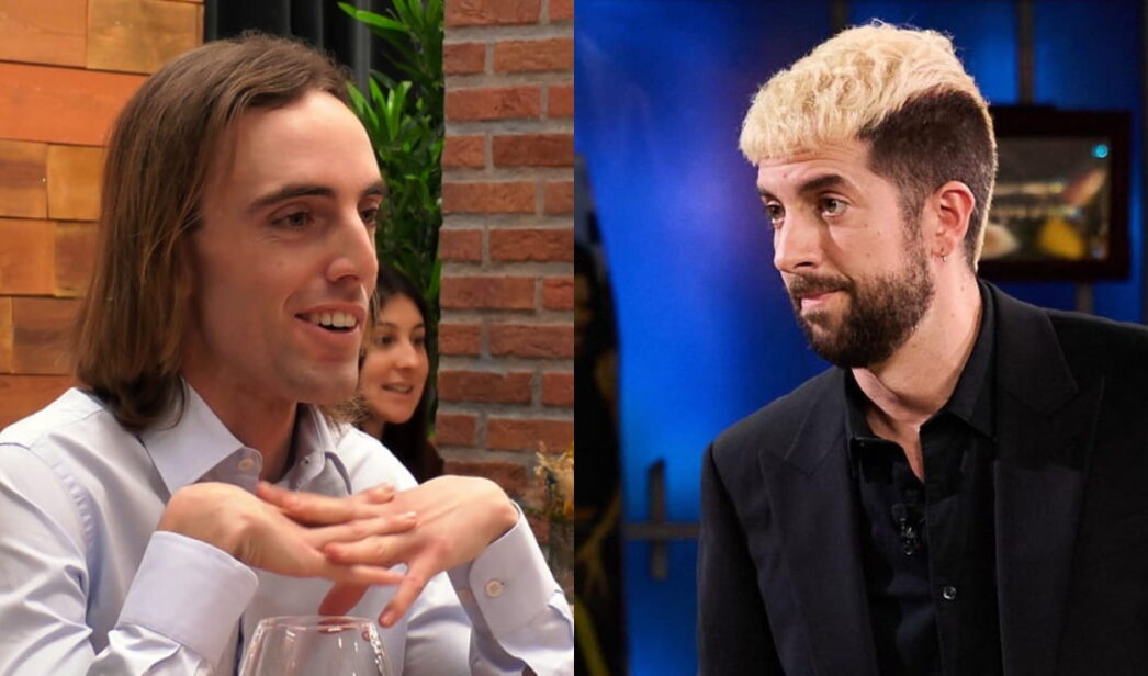 Darío en 'First Dates' y David Broncano.
