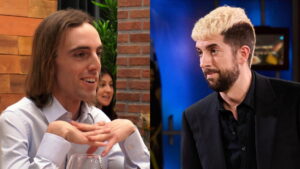 Darío en 'First Dates' y David Broncano.